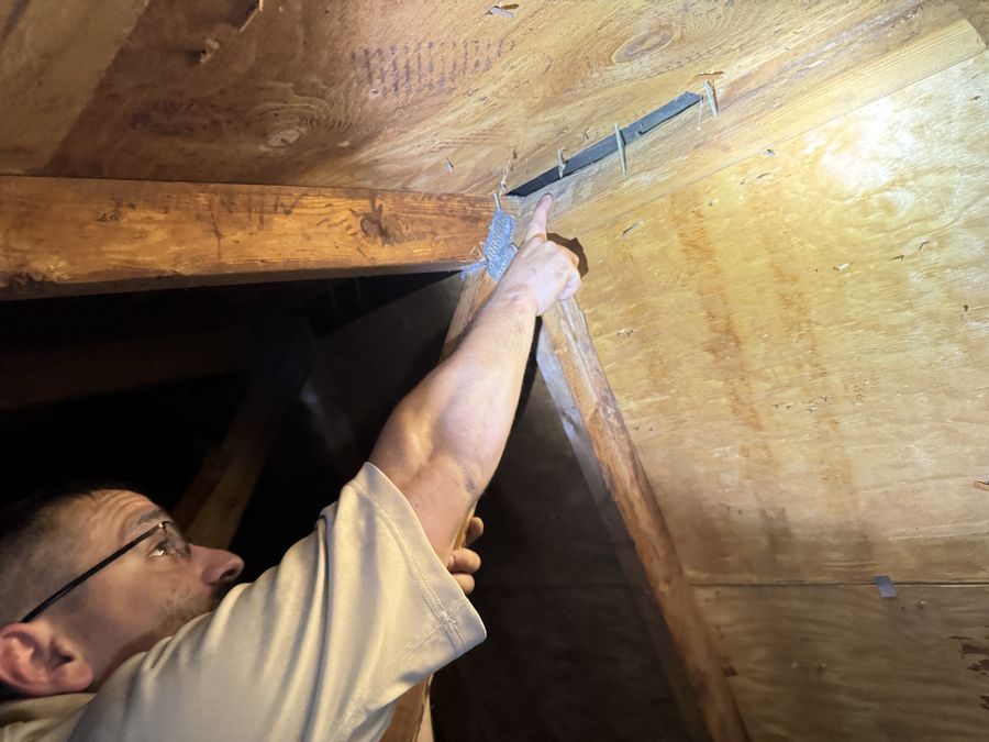 Every job starts in the attic, finding exactly where they got in.
